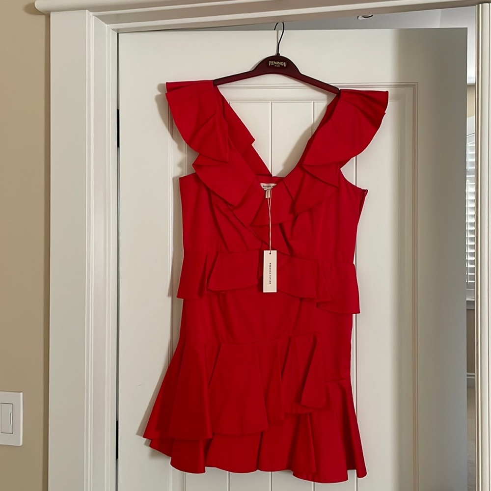NWT Rebecca Taylor Red dress. Sz 10.